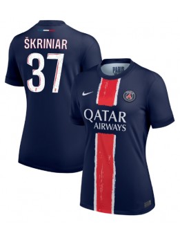 Ženski Nogometna dresi replika Paris Saint-Germain Milan Skriniar #37 Domači 2024-25 Kratek rokav